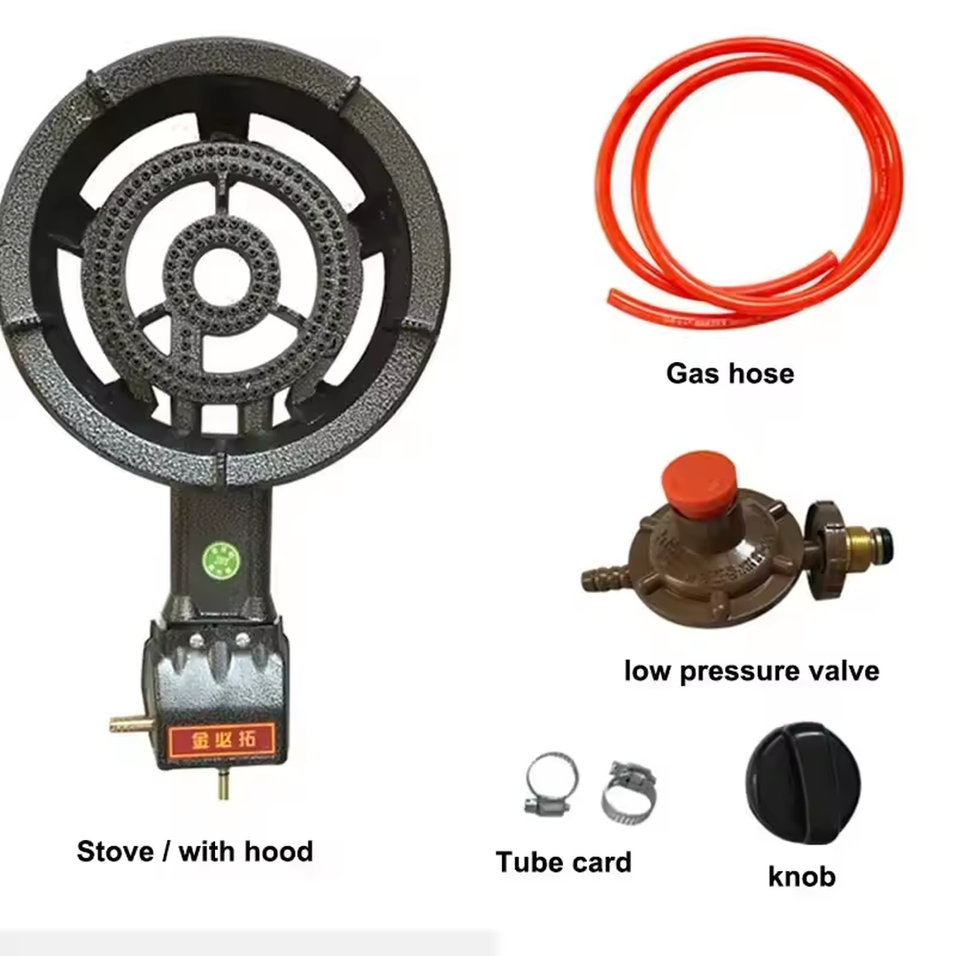 Eaffilifest - Appliances - Cooktops - New Single Stove Gas Cooktop Commercial Fierce Fire Liquefied Gas Desktop Stove Natural Gas Stove