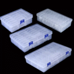 Eaffilifest - Arts, Crafts And Sewing - Beading And Jewelry Making - Beading Storage - 14/ 20/ 28/ 42pcs Small Clear Empty Storage Box Plastic Square Jewelry Beads Organizer Boxes Nail Art Container Case DIY Craft