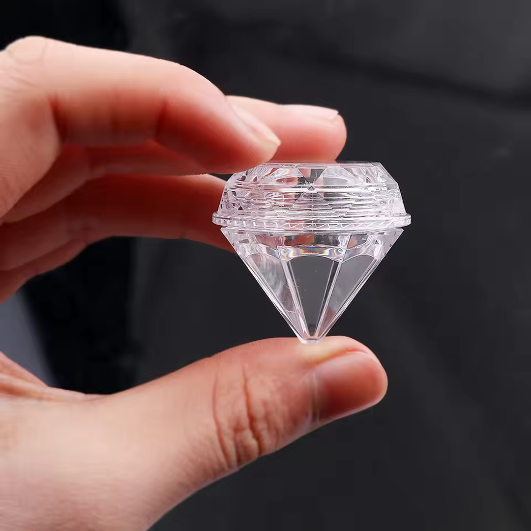 Eaffilifest - Arts, Crafts And Sewing - Beading And Jewelry Making - Beading Storage - 10 Pcs Diamond Clear Plastic Empty Nail Art Decor Storage Case Box Nail Glitter Rhinestone Jewelry Beads Accessories Container