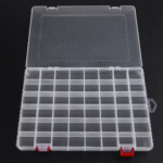 Eaffilifest - Arts, Crafts And Sewing - Beading And Jewelry Making - Beading Storage - 48 Grids Compartment Plastic Storage Box Jewelry Earring Box Bead Screw Container Home Storage Case Display Organizer Container