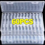 Eaffilifest - Arts, Crafts And Sewing - Beading And Jewelry Making - Beading Storage - Craft Box for DIY Nail Art Transparent Jewelry Bead Storage Boxes with Multi-Compartment Organizer Dustproof Stackable Design