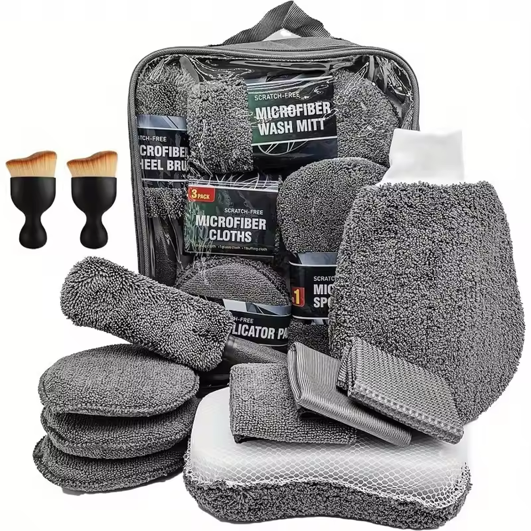 Eaffilifest - Automotive - Cleaning Kits - 11pcs Car Cleaning Kit That Includes a Tire Brush, Microfiber Cleaning Gloves, Making It an Excellent Choice for Car Cleaning.