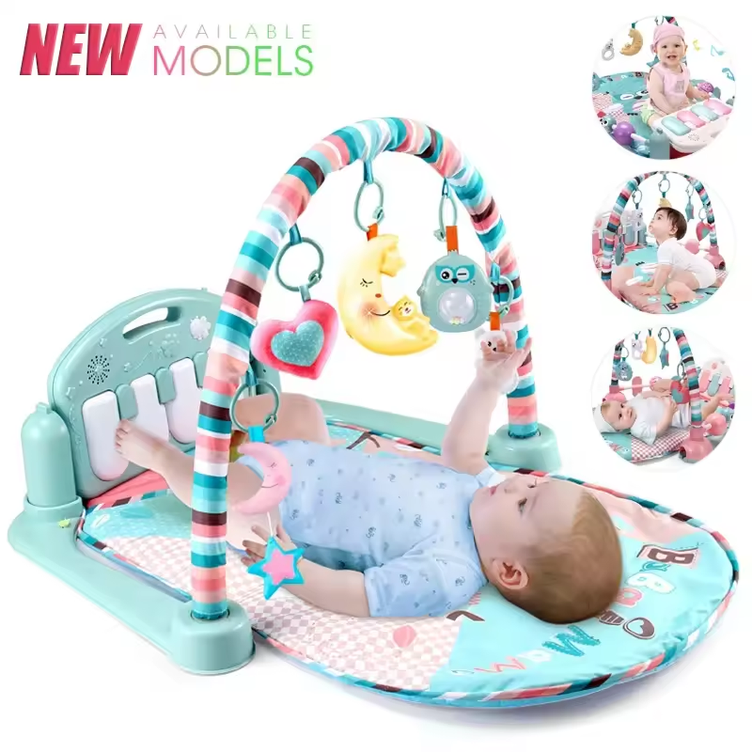 Eaffilifest - AliExpress - Baby - Activity And Entertainment - Activity Centers - Baby Fitness Stand Music Play Gym Activity Toys Newborn Piano Crawling Blanket Pedal Game Pad Early Education 0-36 Months Gifts