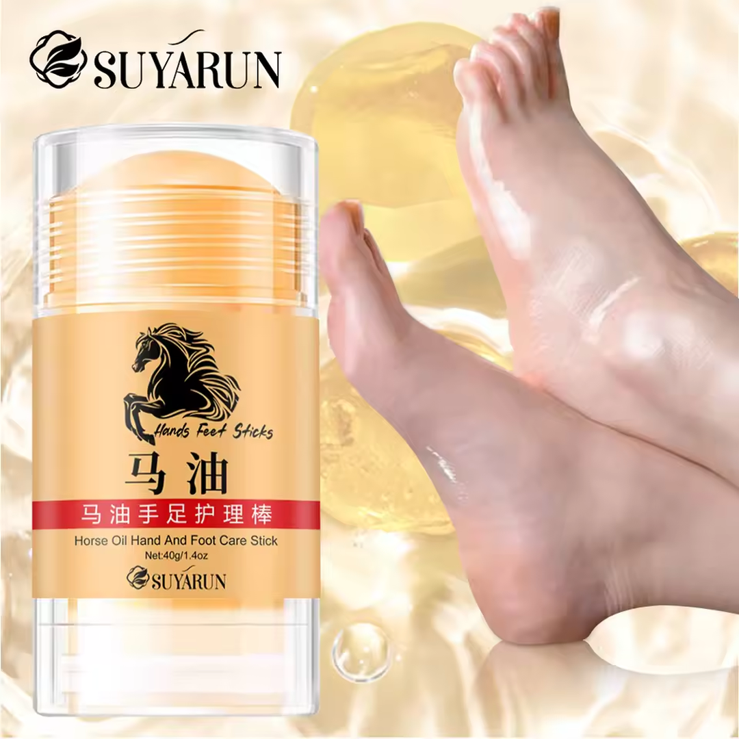 Eaffilifest - AliExpress - Beauty And Personal Care - Foot, Hand And Nail Care - Foot And Hand Care - Foot Creams And Lotions - SUYARUN Premium Horse Oil Hand Foot Care Stick-Intense Moisturizing&Repairing Balm for Dry Cracked Skin, Cream for Hands, Feet.