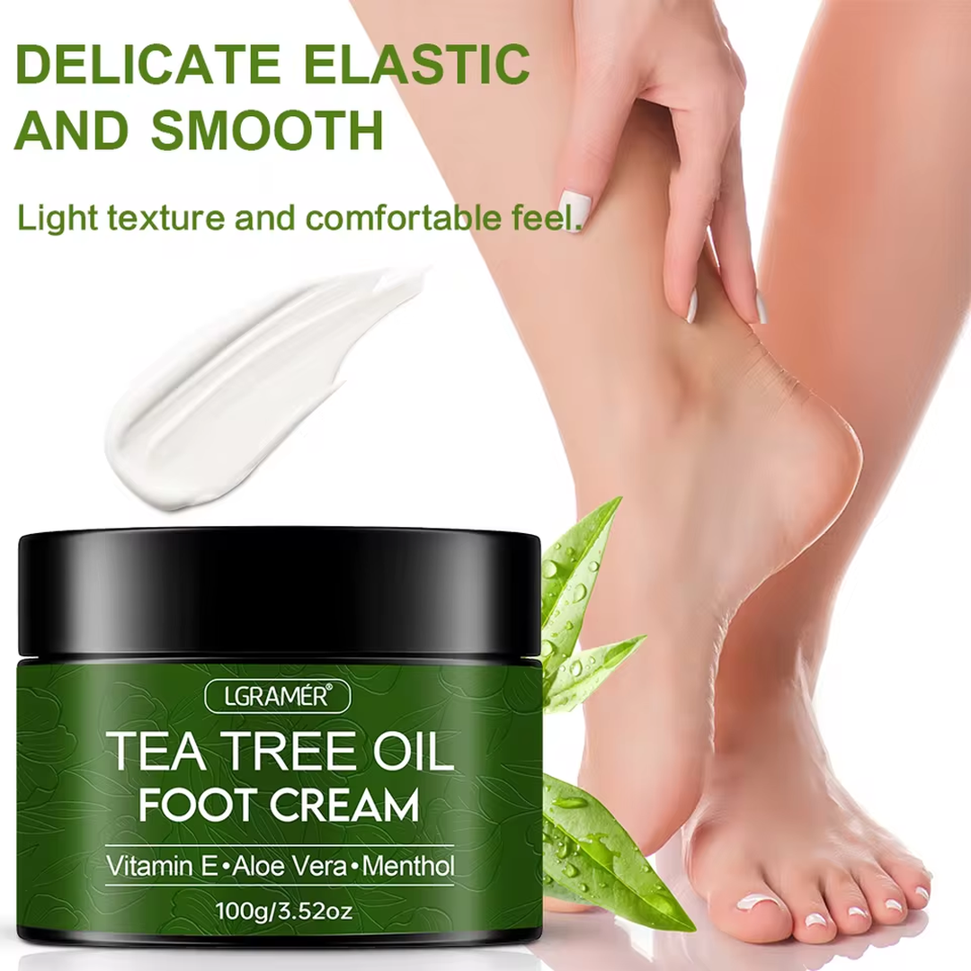 Eaffilifest - AliExpress - Beauty And Personal Care - Foot, Hand And Nail Care - Foot And Hand Care - Foot Creams And Lotions - Tea Tree Oil Foot Cream Improves Skin Roughness Softens Cracked Feet Exfoliating Daily Foot Care Solution Lasting Moisturization