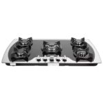 Eaffilifest - Aliexpress - Appliances - Cooktops - 5 Burners Gas Cooktop Tempered Glass 180° Fire Control Electronic Pulse Ignition Gas Hob for Kitchen