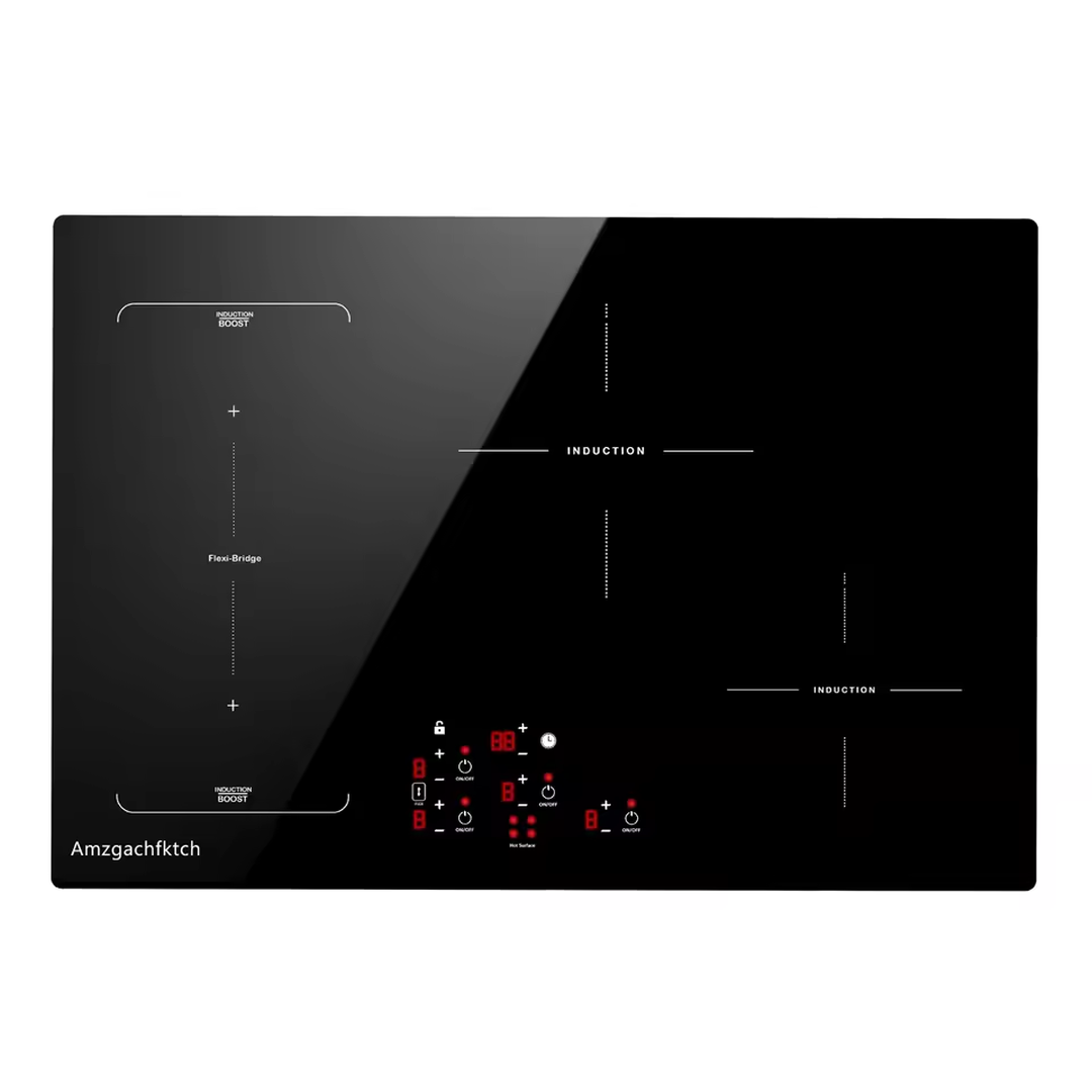 Eaffilifest - Aliexpress - Appliances - Cooktops - 30in Built-In 4 Burners, 11600W Touch Control w/ Boost & Bridge-Sync, Easy-Clean Tempered Glass, Child Lock Induction Cooktop