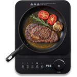 Eaffilifest - Amazon - Appliances - Cooktops - Elite Gourmet EIND57B SlimStore™ Induction Cooktop, Touch Controls, Ultra Thin 2" Profile, 10 Power Levels, Temps 140°F to 465°F, Fast Heat Up, Black