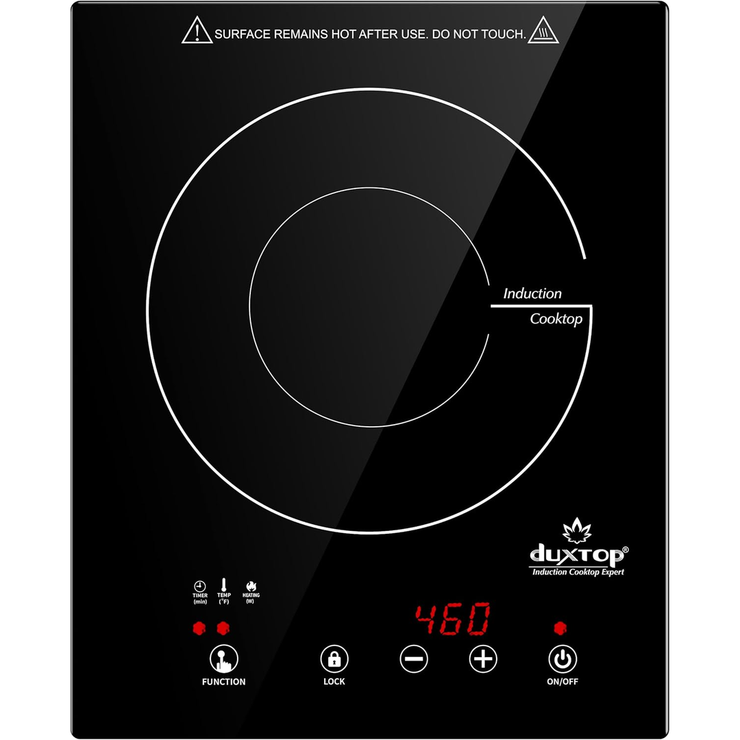 Eaffilifest - Amazon - Appliances - Cooktops - Duxtop Built-in Induction Cooktop, Portable Countertop Burner, Sensor Touch Induction Burner, 170-Minute Timer, Safety Lock, 1800W BT-200T1/8600BI