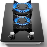 Eaffilifest - Amazon - Appliances - Cooktops - Gas Stove 2 Burner, Propane Cooktop 12 Inch, Built-in Gas Cooktop Black Tempered Glass Stove Top with Thermocouple Protection, LPG/NG Dual Fuel Hob for Apartment, Kitchen, RV