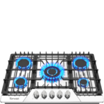 Eaffilifest - Amazon - Appliances - Cooktops - 30 Inch Gas Cooktop, TOPWISH Gas Stove Top with 5 High Efficiency SABAF Burners, 41400 BTU, NG/LPG Convertible 304 Stainless Steel Built-in Propane Stovetop with Thermocouple Protection, 120V AC