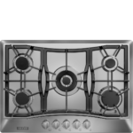 Eaffilifest - Amazon - Appliances - Cooktops - Empava 30 Inch Built-in Gas Cooktop with 5 Sealed SABAF Burners, Stainless Steel Surface, LPG/NG Convertible, Flame Failure Protection, Dishwasher Safe Grates