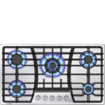 Eaffilifest - Amazon - Appliances - Cooktops - 36 Inch Gas Cooktop, 5 Burners Dual Fuel (LPG/NG Convertible), Stainless Steel Gas Stove Top with Thermocouple Protection, Built-in Range, Easy to Clean