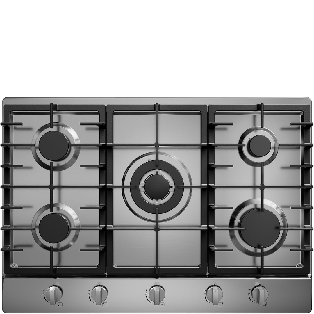 Eaffilifest - Amazon - Appliances - Cooktops - Gas Cooktop 30 inch with 5 Sealed Burners, Stainless Steel Built-in Stove Top, NG/LPG Convertible, Dishwasher Safe Cast Iron Grates, 38K BTU