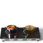 Eaffilifest - Amazon - Appliances - Cooktops - Karinear Electric Cooktop 2 Burner, 110V Electri Stove Top, 2000W Knob Control & Sensor Touch Electric Hot Plate for Countertop or Built-in Install, Timer, Safety Lock, 9 Power Level, 24 Inch