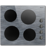 Eaffilifest - Amazon - Appliances - Cooktops - Karinear Electric Cooktop 24 Inch, 4 Burners Electric Stove Knob Control, Built-in Ceramic Cooktop with Beautiful Woodgrain Pattern Glass Surface, 6000W, 220-240v Hard Wired(No Plug)