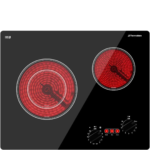 Eaffilifest - Amazon - Appliances - Cooktops - Apartment Electric Cooktop, ThermoMate 21 Inch Built-in Radiant Electric Stove Top, 3700W Ceramic Stove Top with 2 Burners, UL Certified, Knob Control, 240V