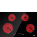 Eaffilifest - Amazon - Appliances - Cooktops - Electric Cooktop 30 inch Ceramic Stove 4 Burners 6700W Built-in Stove Top Electric Hot Plate Satin Glass cooktop in Black Touch Sensor Control/Timer/Child Safety Lock/9 Power Levelsr/220-240V